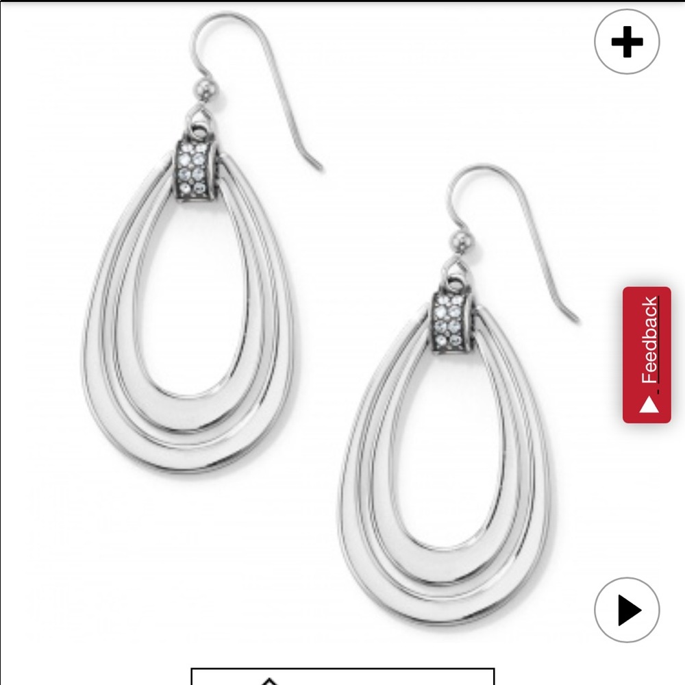 NWT Brighton Meridian Swing Swarovski earrings